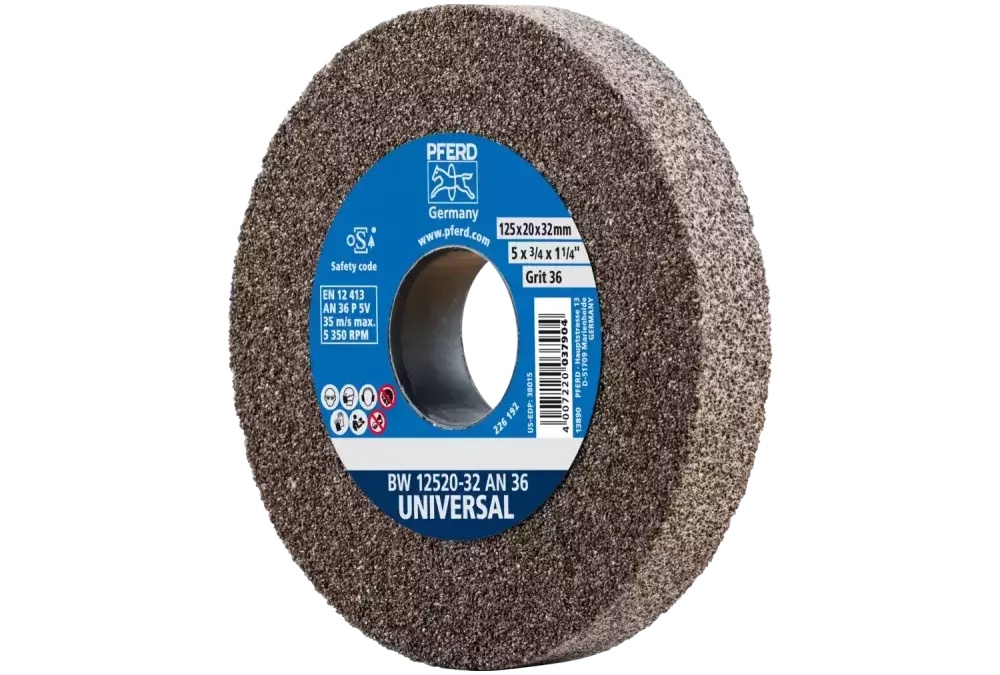 Kamień szlifierski Ø125 × 20 mm otwór Ø32 mm A36 do uniwersalnych prac szlifierskich 1