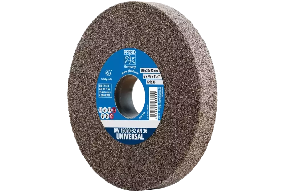 Kamień szlifierski Ø 150 × 20 mm otwór Ø 32 mm A36 do uniwersalnych prac szlifierskich 1