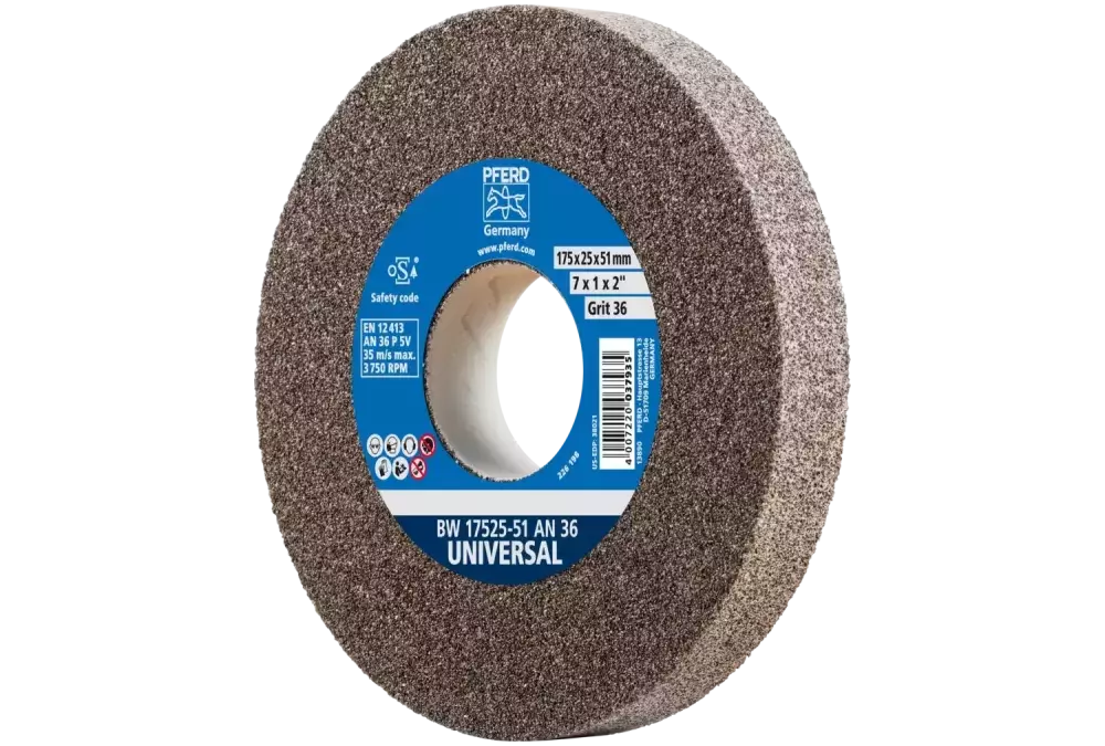 Kamień szlifierski Ø 175 × 25 mm otwór Ø 51 mm A36 do uniwersalnych prac szlifierskich 1
