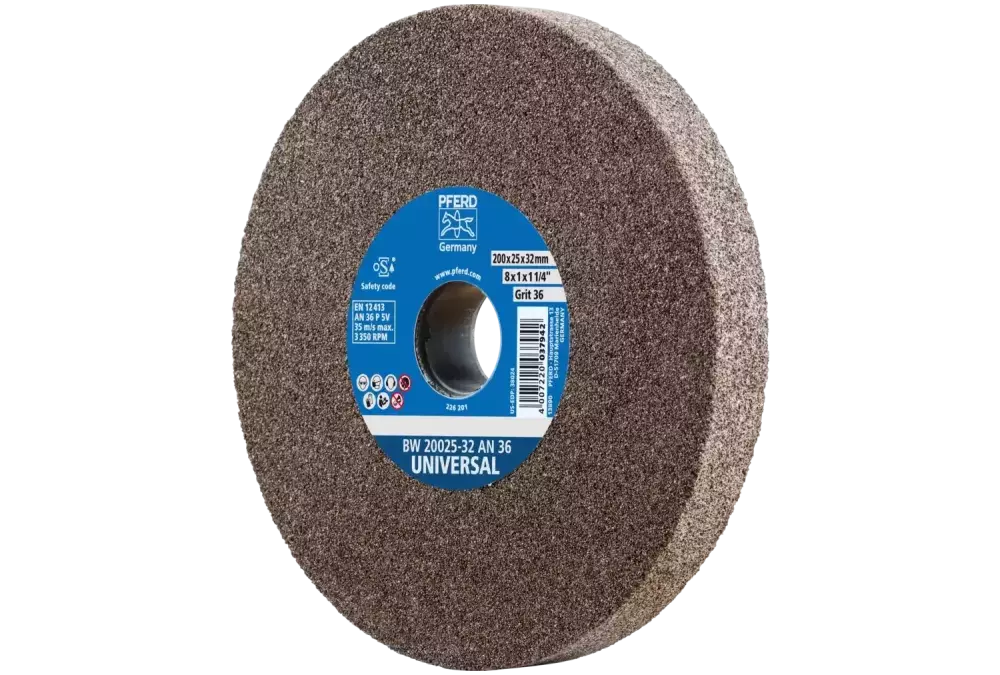 Kamień szlifierski Ø 200 × 25 mm otwór Ø 32 mm A36 do uniwersalnych prac szlifierskich 1