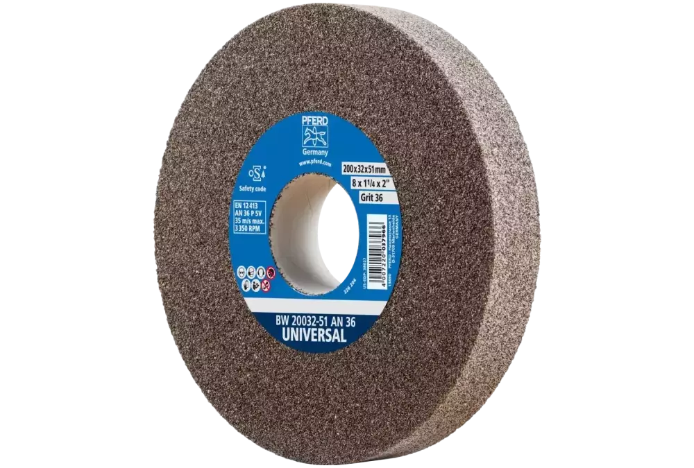 Kamień szlifierski Ø 200 × 32 mm otwór Ø 51 mm A36 do uniwersalnych prac szlifierskich 1
