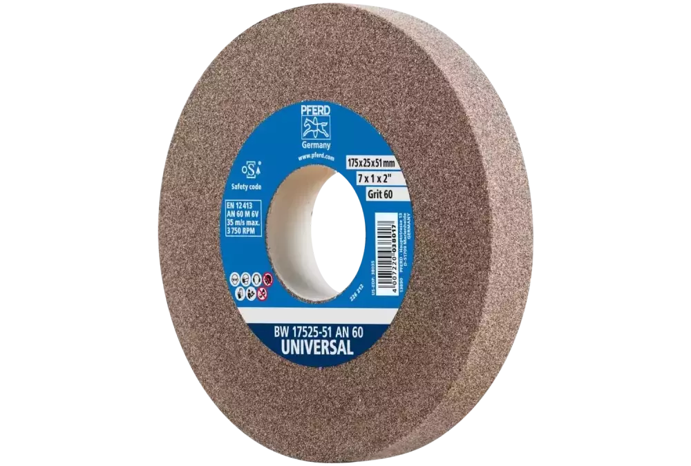 Kamień szlifierski Ø 175 × 25 mm otwór Ø 51 mm A60 do uniwersalnych prac szlifierskich 1