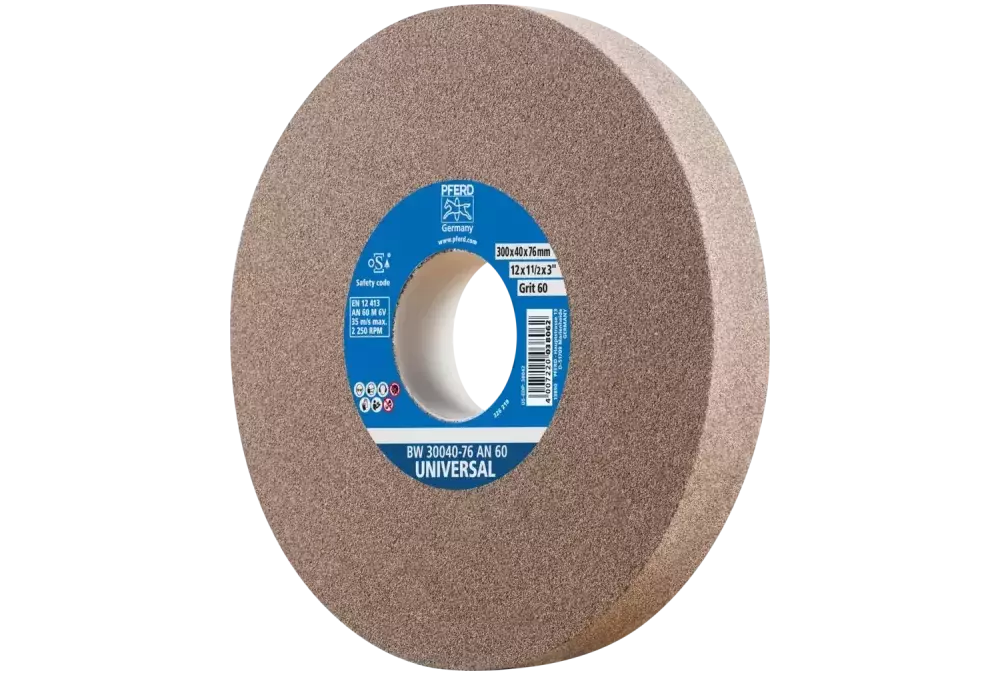 Kamień szlifierski Ø 300 × 40 mm otwór Ø 76 mm A60 do uniwersalnych prac szlifierskich 1