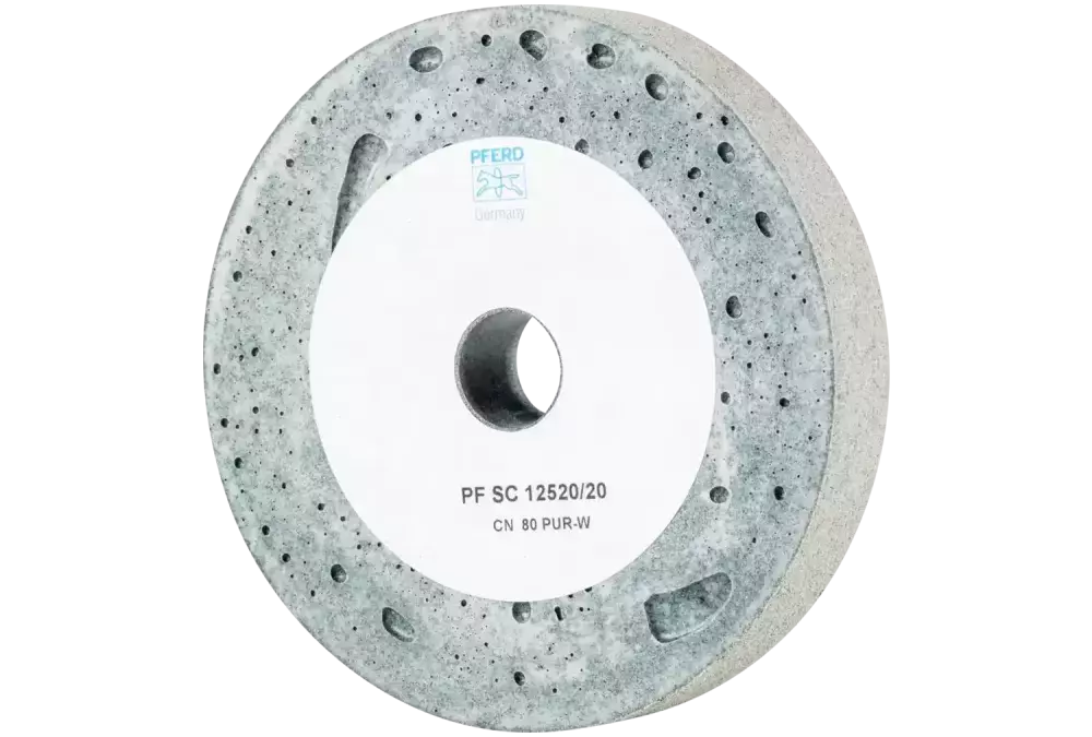 Krążek Poliflex SC Ø 125 × 20 mm do otworu Ø 20 mm spoiwo PUR miękki SIC80 1