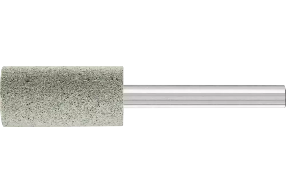 Ściernica trzpieniowa Poliflex kształt walcowy Ø 15 × 30 mm trzpień Ø 6 mm spoiwo PUR miękka SIC80 1