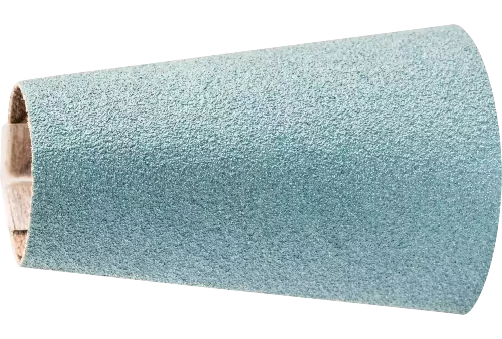 Opaska ścierna cyrkon GSB stożkowa Ø 22-36 × 60 mm Z120 do szlifu zgrubnego na stali 1