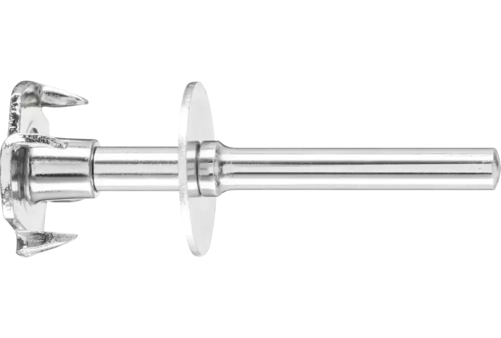 Uchwyt narzędziowy POLICLEAN do otworu Ø 6 mm szerokość mocowania 26 mm trzpień Ø 6 mm 1