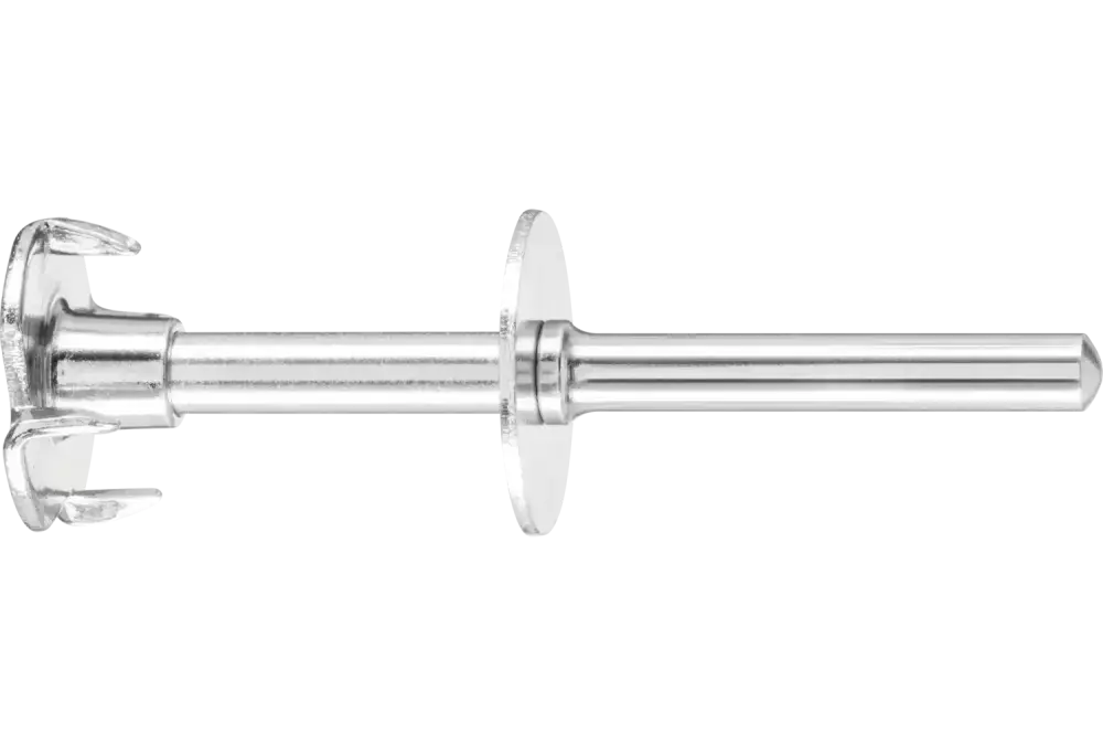 Uchwyt narzędziowy POLICLEAN do otworu Ø 6 mm szerokość mocowania 39 mm trzpień Ø 6 mm 1