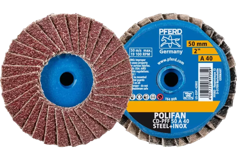 COMBIDISC Mini-POLIFAN Korund CD Ø 50 mm A40 do zastosowań uniwersalnych 1