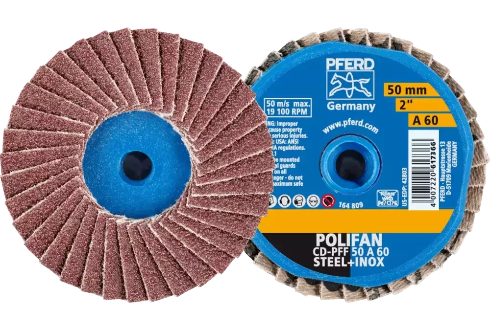 COMBIDISC Mini-POLIFAN Korund CD Ø 50 mm A60 do zastosowań uniwersalnych 1
