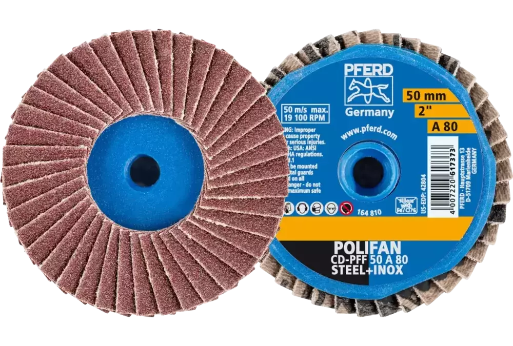COMBIDISC Mini-POLIFAN Korund CD Ø 50 mm A80 do zastosowań uniwersalnych 1