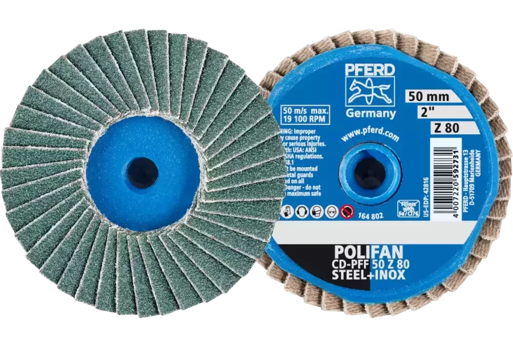 COMBIDISC Zirkon Mini-POLIFAN CD Ø 50 mm Z80 do stali hartowanej 1