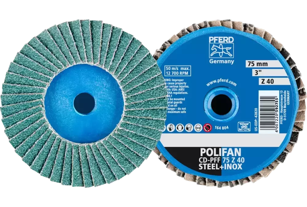 COMBIDISC Zirkon Mini-POLIFAN CD Ø 75 mm Z40 do stali hartowanej 1