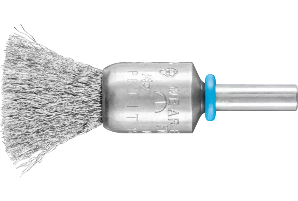 Szczotka pędzelkowa niepleciona INOX-TOTAL PBUIT Ø 15 mm trzpień Ø 6 mm drut ze stali nierdzewnej Ø 0,15 1