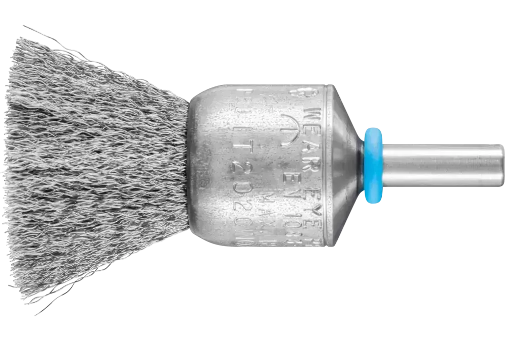 Szczotka pędzelkowa niepleciona INOX-TOTAL PBUIT Ø20 mm trzpień Ø6 mm drut ze stali nierdzewnej Ø0,15 1