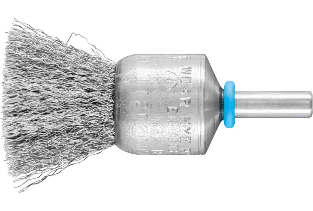 Szczotka pędzelkowa niepleciona INOX-TOTAL PBUIT Ø20 mm trzpień Ø6 mm drut ze stali nierdzewnej Ø0,20 1