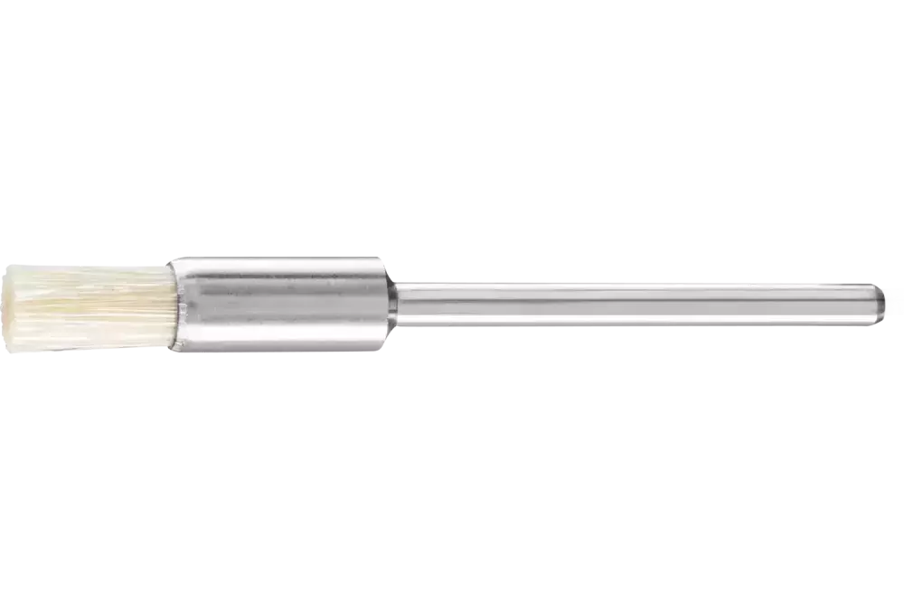 Miniaturowa szczotka-pędzelek PBU Ø5 mm trzpień Ø2,34 mm biała szczecina 1