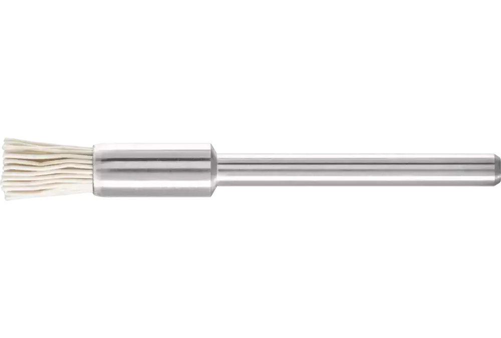 Miniaturowa szczotka-pędzelek PBU Ø5 mm trzpień Ø3 mm włókno z tlenku glinu Ø0,30 ziarno 600 1