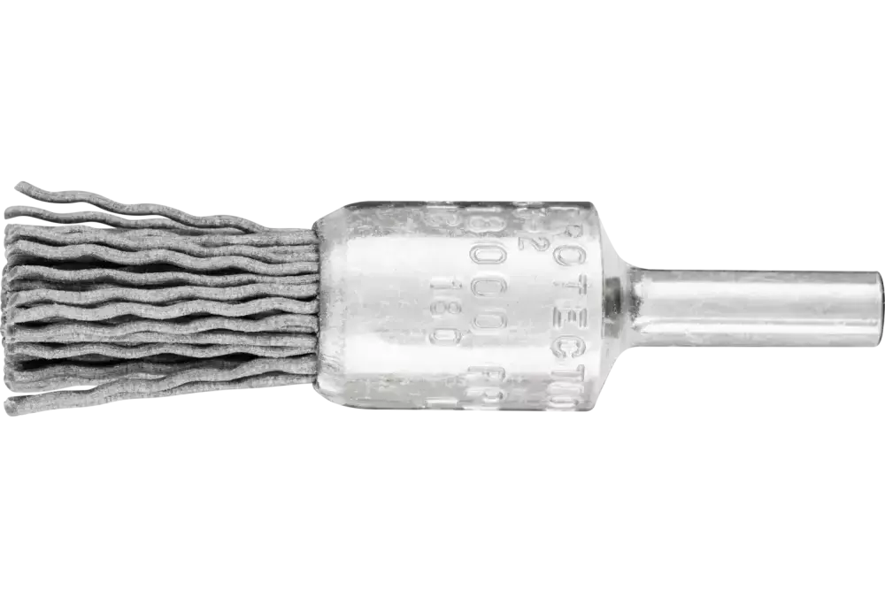 Niepleciona szczotka-pędzelek PBU Ø15 mm trzpień Ø6 mm włókno SiC Ø0,90 ziarno 180 1