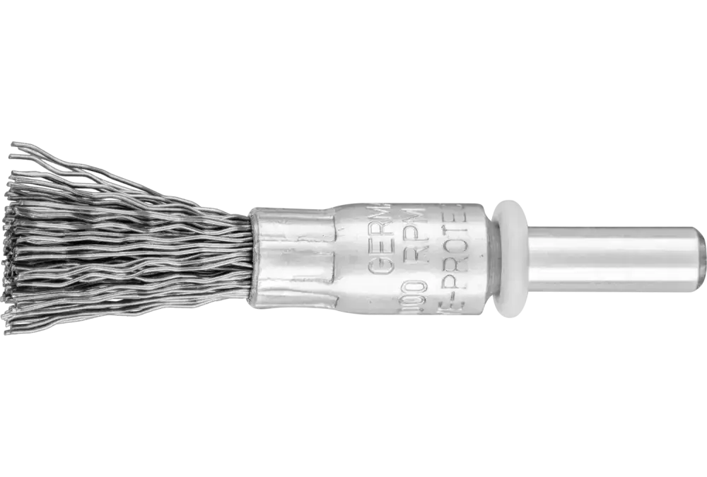 Niepleciona szczotka-pędzelek PBU Ø10 mm trzpień Ø6 mm drut stalowy Ø0,35 1