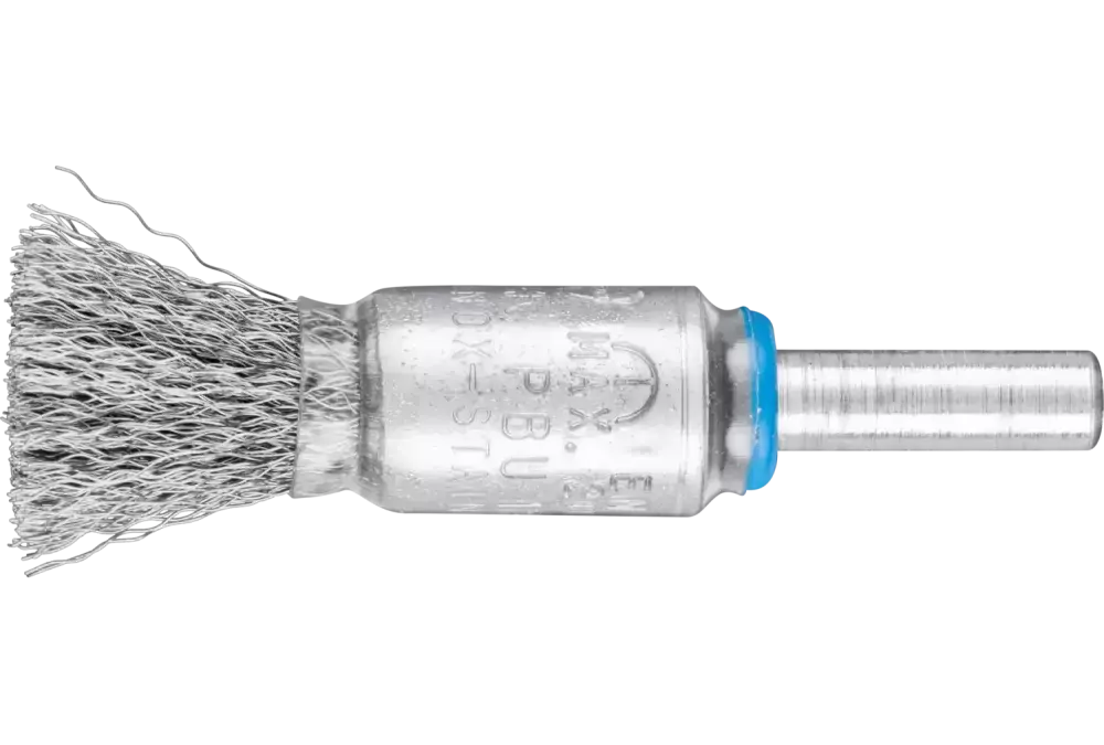 Niepleciona szczotka-pędzelek PBU Ø13 mm trzpień Ø6 mm drut ze stali nierdzewnej Ø0,15 1