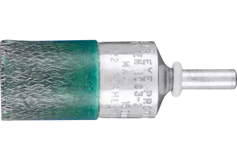 Wulkanizowana szczotka pędzelkowa niepleciona PBV Ø 22 mm trzpień Ø 6 mm drut stalowy Ø 0,25 1
