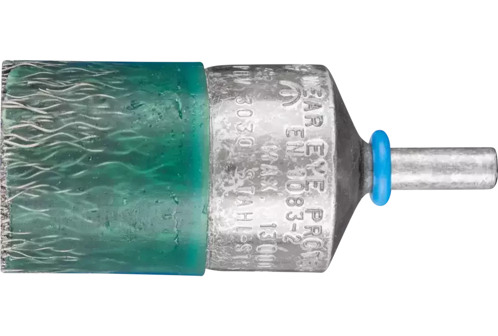 Wulkanizowana szczotka pędzelkowa niepleciona PBV Ø30 mm trzpień Ø6 mm drut stalowy Ø0,35 1