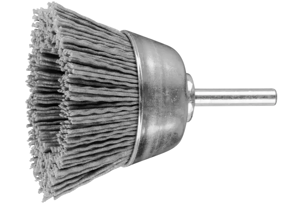 Szczotka garnkowa niepleciona TBU Ø60 mm trzpień Ø6 mm włókno SiC Ø0,90 ziarno 180 1