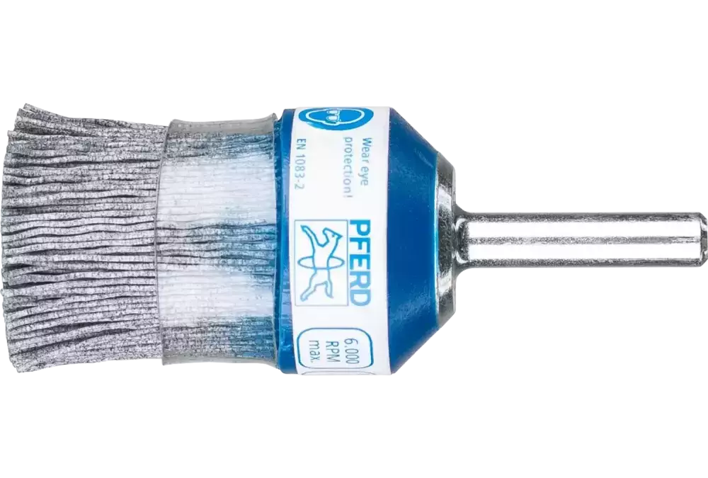 SZCZOTKI KOMPOZYTOWE pędzelkowe FLEX RBUP Ø 28 mm, trzpień Ø 6 mm, włókno SiC Ø 0,55 mm, ziarno 120, stacjonarne 1