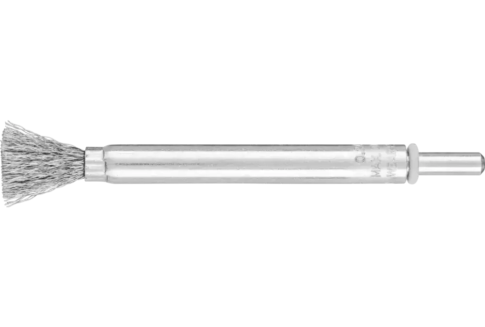 Szczotka-pędzelek długa niepleciona PBUL Ø10 mm trzpień Ø6 mm drut stalowy Ø0,20 1