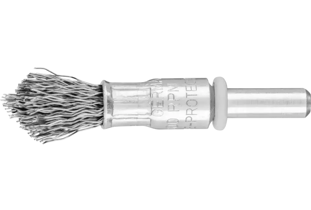 Szpiczasta szczotka-pędzelek niepleciona PBUS Ø10 mm trzpień Ø6 mm drut stalowy Ø0,30 1