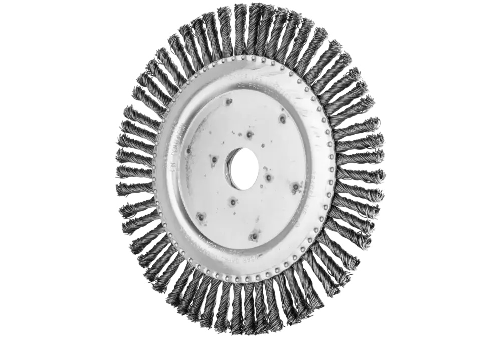 Szczotka PIPELINE pleciona RBG Ø178 × 6x22,2 mm, drut stalowy Ø0,50 mm 56 splotów do szlifierki kątowej 1
