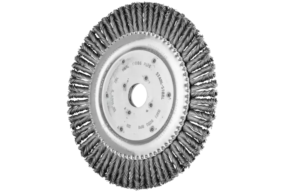 Szczotka pleciona COMBITWIST PIPELINE RBG Ø 178 × 6x22,2 mm, drut ze stali nierdzewnej Ø 0,50 mm do szlifierki kątowej 1
