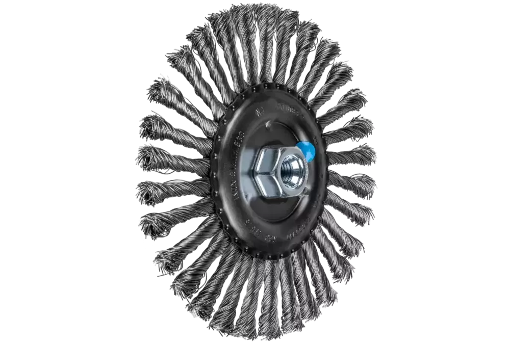 Szczotka tarczowa pleciona RBG Ø 178 × 13 mm M14 drut ze stali nierdzewnej Ø 0,50 mm do szlifierki kątowej 1
