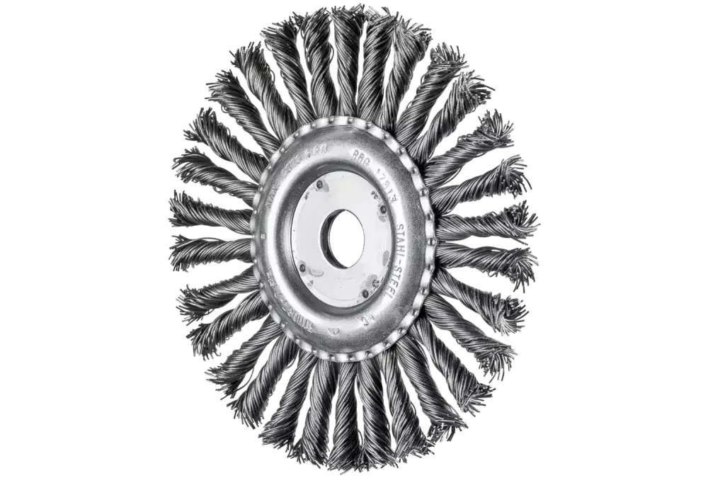 Szczotka tarczowa pleciona COMBITWIST RBG Ø 178 × 13 × 22,2 mm, drut stalowy Ø 0,80 mm do szlifierki kątowej 1