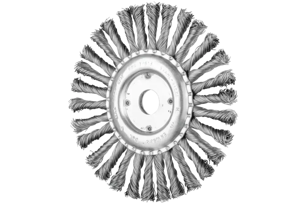 Szczotka tarczowa pleciona COMBITWIST RBG Ø 178 × 13 × 22,2 mm, drut stalowy Ø 0,50 mm do szlifierki kątowej 1