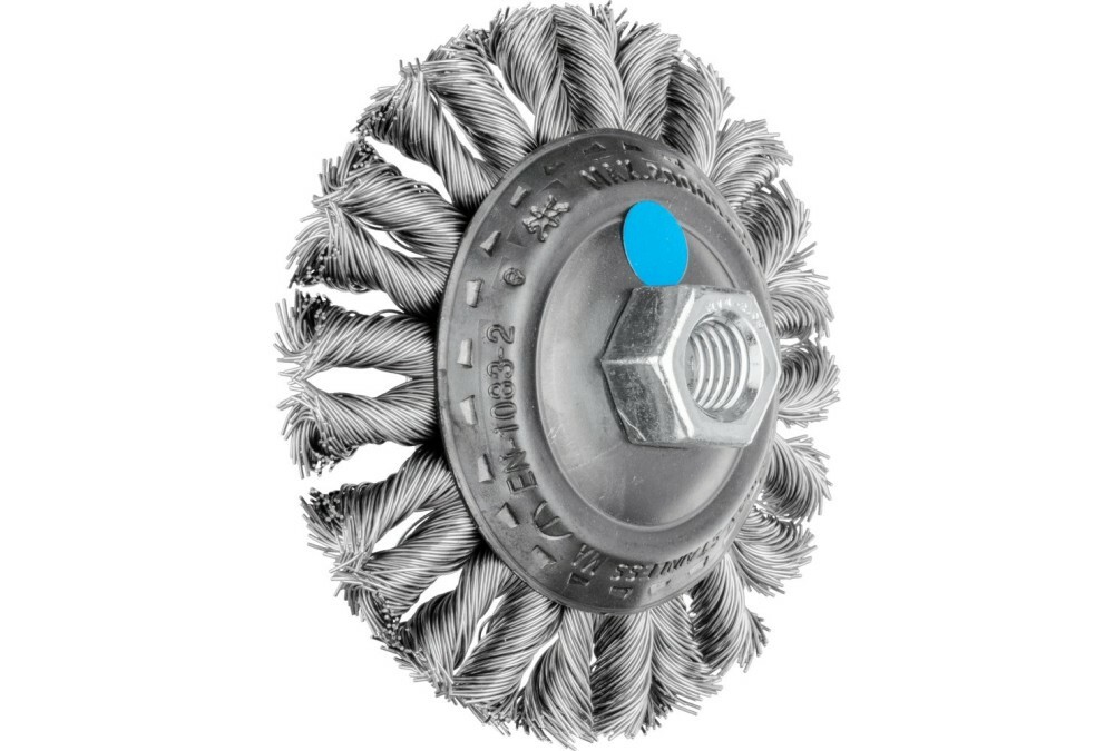 5 x Szczotka stożkowa pleciona COMBITWIST KBG Ø 100 x 13 mm M14, drut ze stali nierdzewnej Ø 0,50 mm do szlifierki kątowej 1