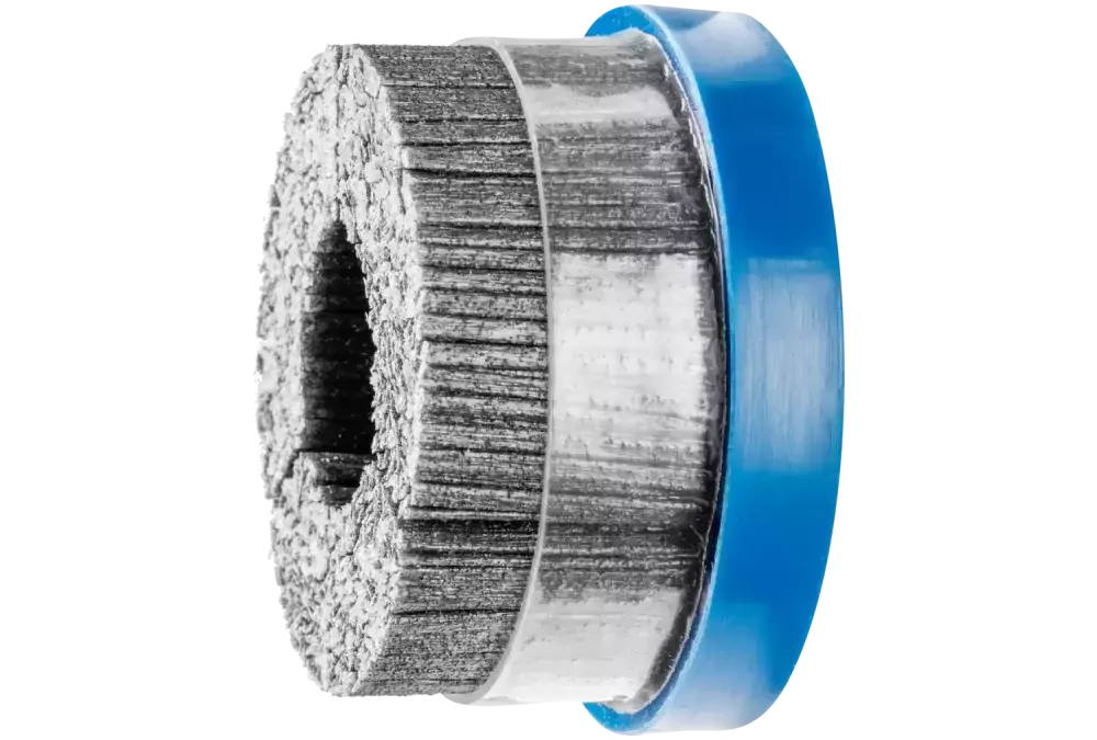 SZCZOTKI KOMPOZYTOWE talerzowe DBUR Ø 75 mm M14, włókno SiC Ø 1,14 mm, ziarno 80, stacjonarne 1