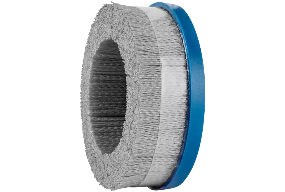 SZCZOTKI KOMPOZYTOWE talerzowe DBUR Ø 150 × 22,2 mm włókno ceramiczne do otworu Ø 1,10 mm, ziarno 120, stacjonarne 1