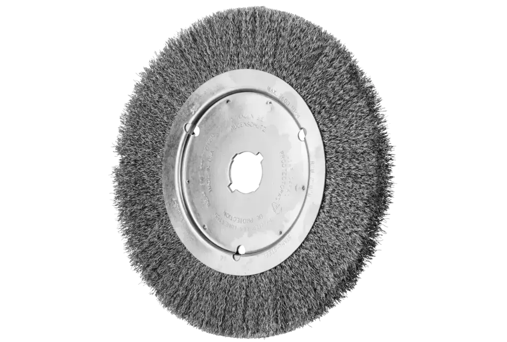 Szczotka tarczowa wąska niepleciona RBU Ø250 × 20xvariable otwór, drut stalowy Ø0,25 1