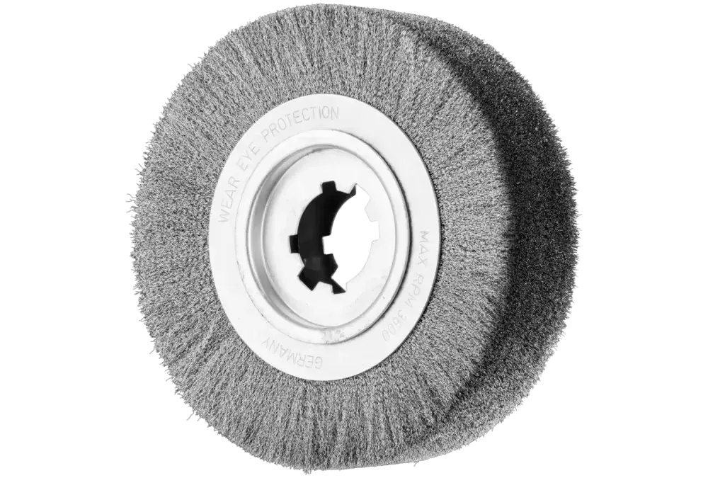 Szczotka do usuwania gratów, niepleciona RBUØ250 × 60 × 50,8 mm, otwór, drut pleciony ze stali nierdzewnej Ø0,20 mm 1