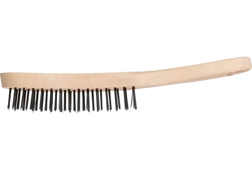 Szczotka ręczna HBU 3-rzędowa drut stalowy Ø 0,35 mm do uniwersalnego zastosowania 1