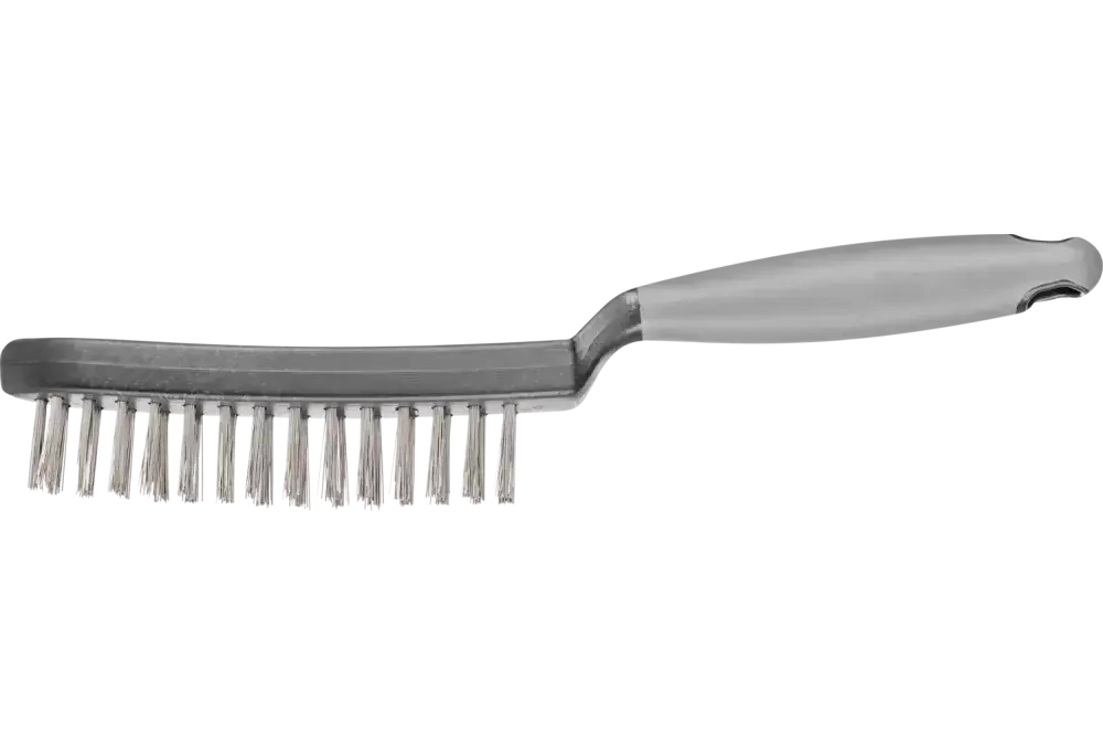 Szczotka ręczna z plastikowym korpusem i ergonomicznym uchwytem HBUP 2-rzędowa drut ze stali nierdzewnej Ø0,40 1