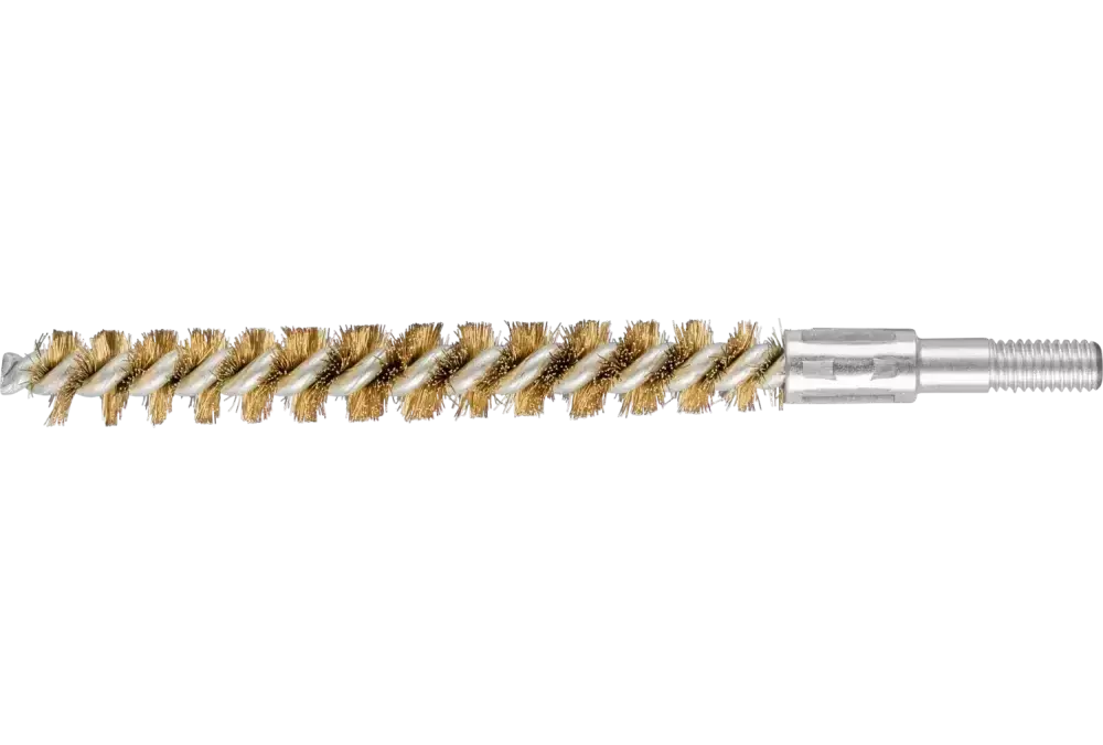Szczotka wewnętrzna niepleciona IBU Ø 10 × 80 mm M6 drut mosiężny Ø 0,15 1