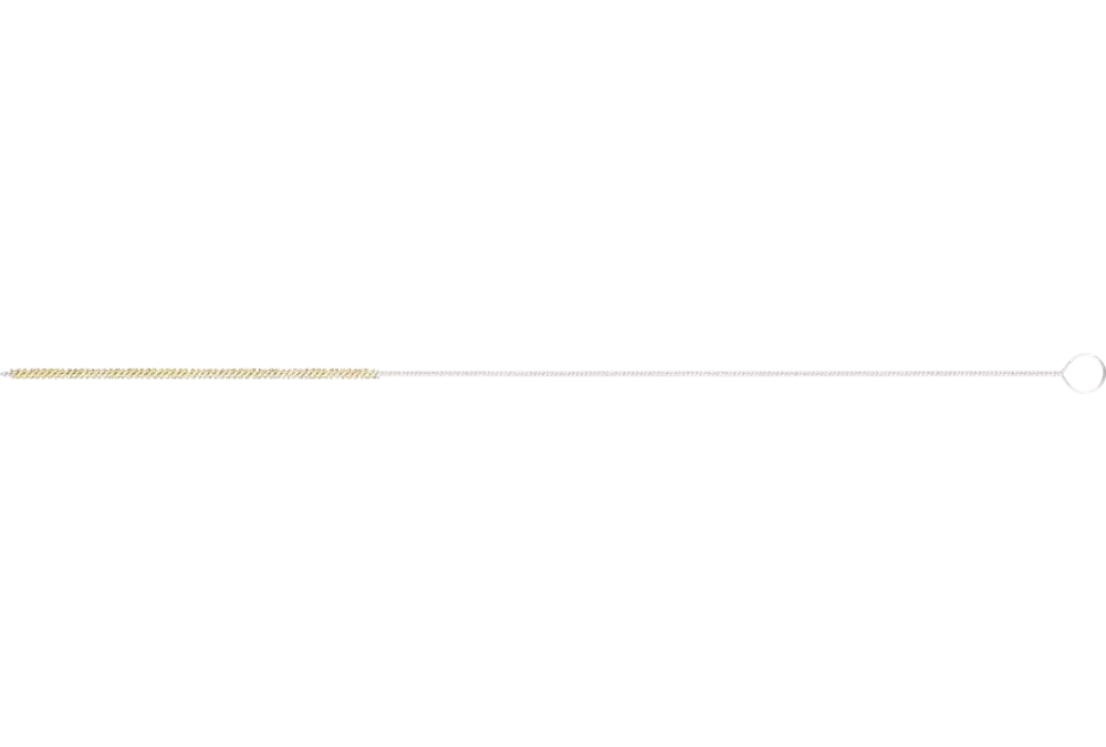 Szczotka wewnętrzna IBU Ø3 × 100 mm z uchwytem drut mosiężny Ø0,10 1