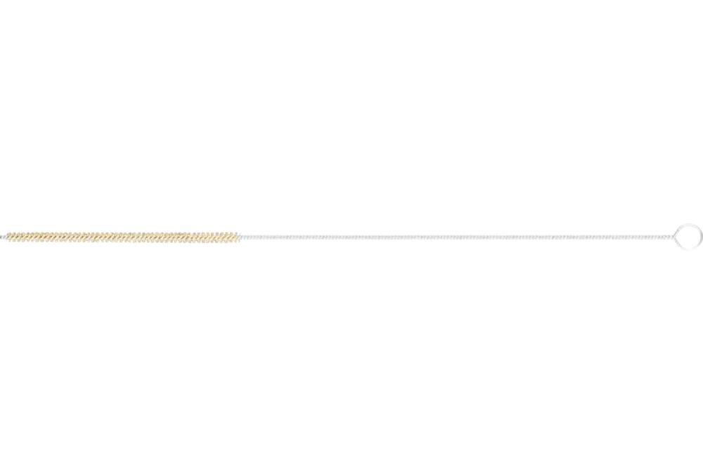 Szczotka wewnętrzna IBU Ø4 × 100 mm z uchwytem drut mosiężny Ø0,15 1