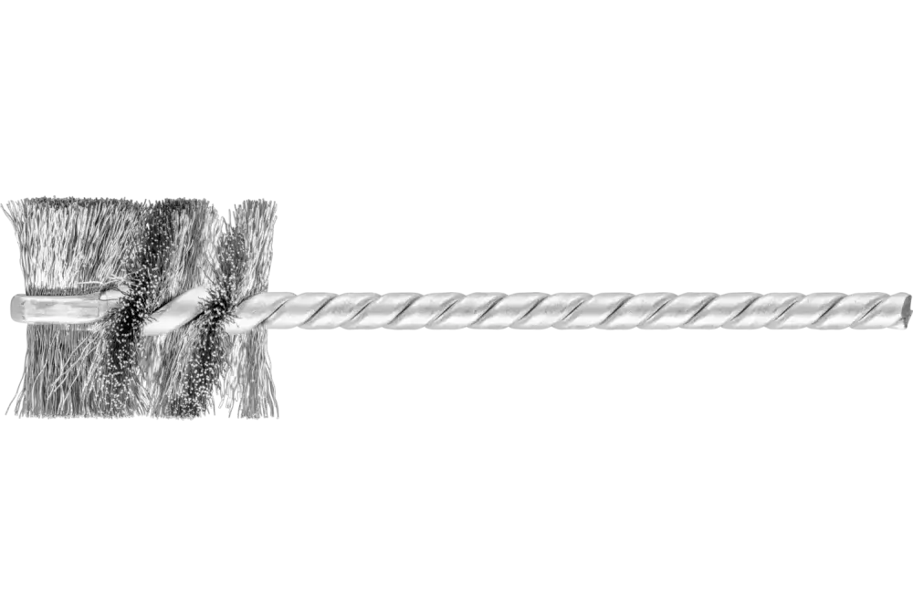 Szczotka wewnętrzna IBU Ø22 × 25 mm trzpień Ø3,8 mm drut stalowy Ø0,12 1