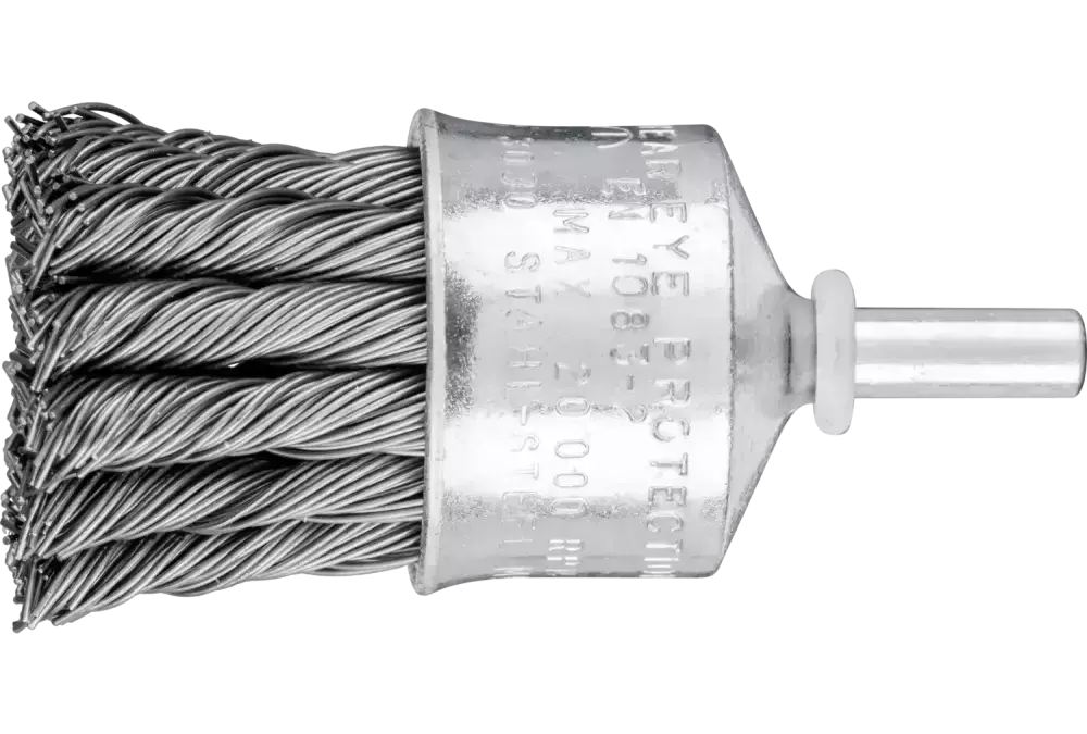 Pleciona szczotka-pędzelek POS PBG Ø30 mm trzpień Ø6 mm drut stalowy Ø0,50 1