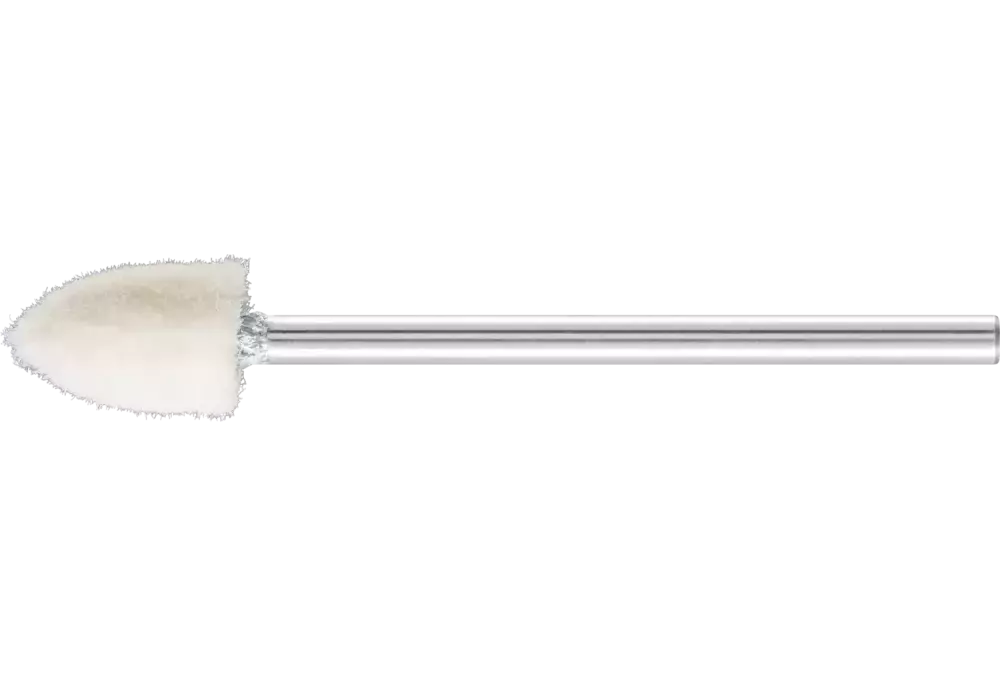 Twarde filcowe trzpienie polerskie o kształcie ostrostożkowym Ø 6 × 10 mm trzpień Ø 2,35 mm 1