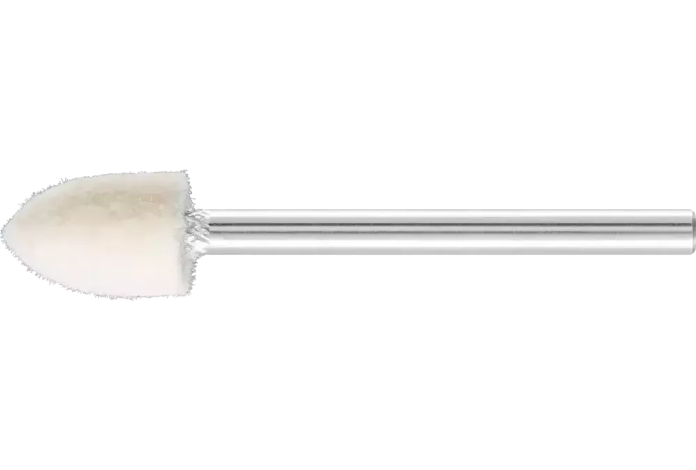 Twarde filcowe trzpienie polerskie o kształcie ostrostożkowym Ø 8 × 12 mm trzpień Ø 3 mm 1